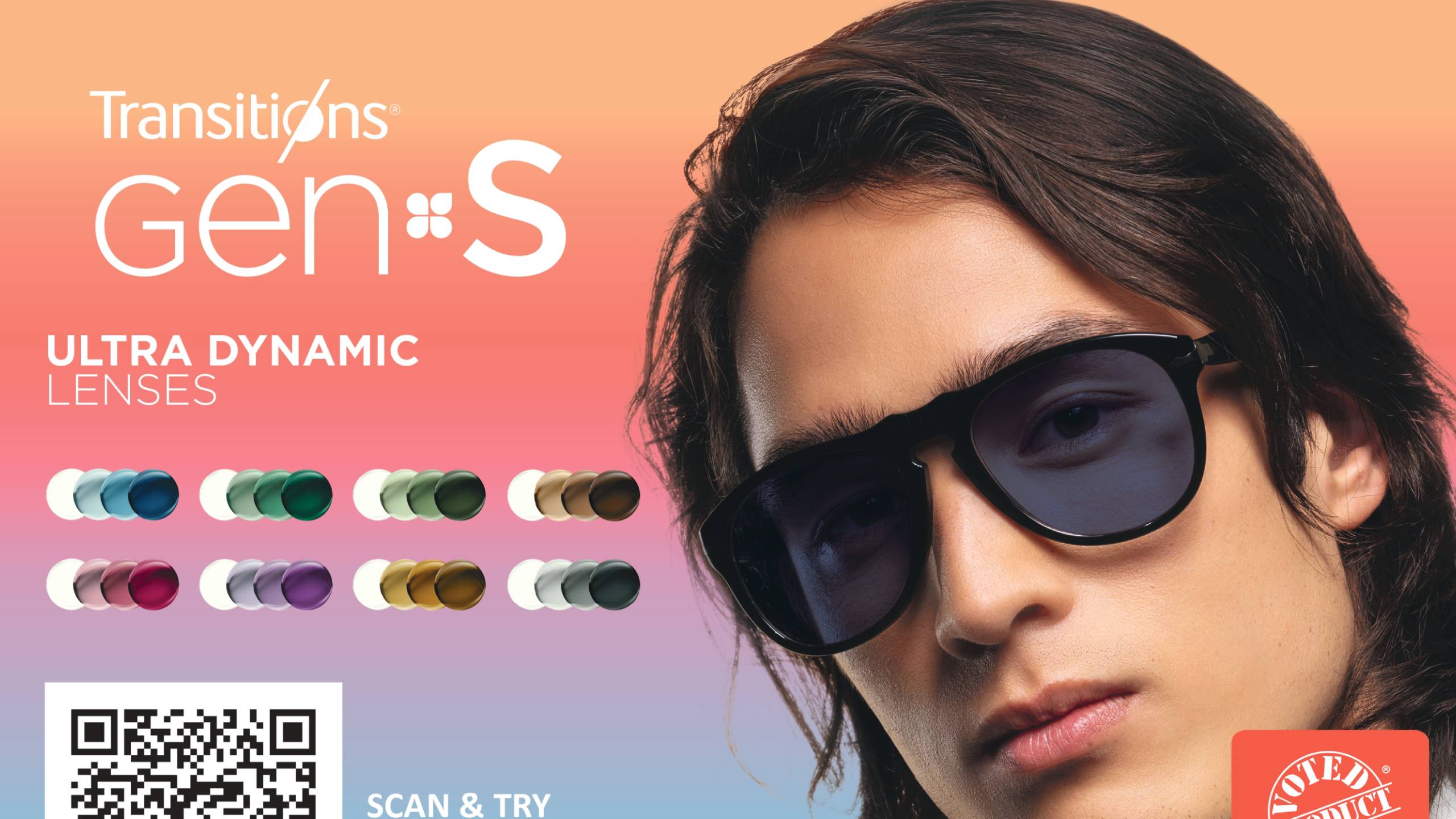 Main article image : Male model wearing Transitions Gen S