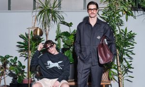 Image of two male model wearing Nirvan Javan x Luca Ferreira sunwear