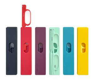 Image of read on light glasses in multiple colours