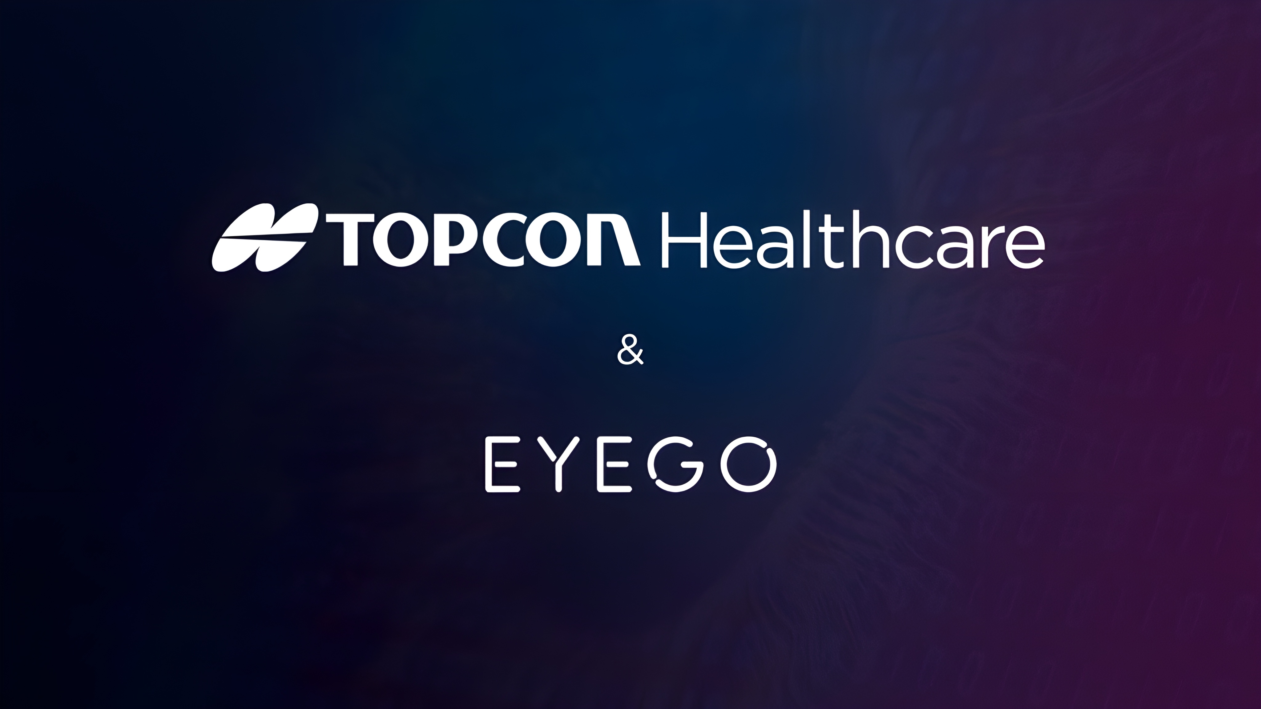 Image principale : logo topcon et eyego