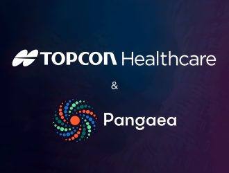 Image of Topcon's logo and pangaea logo