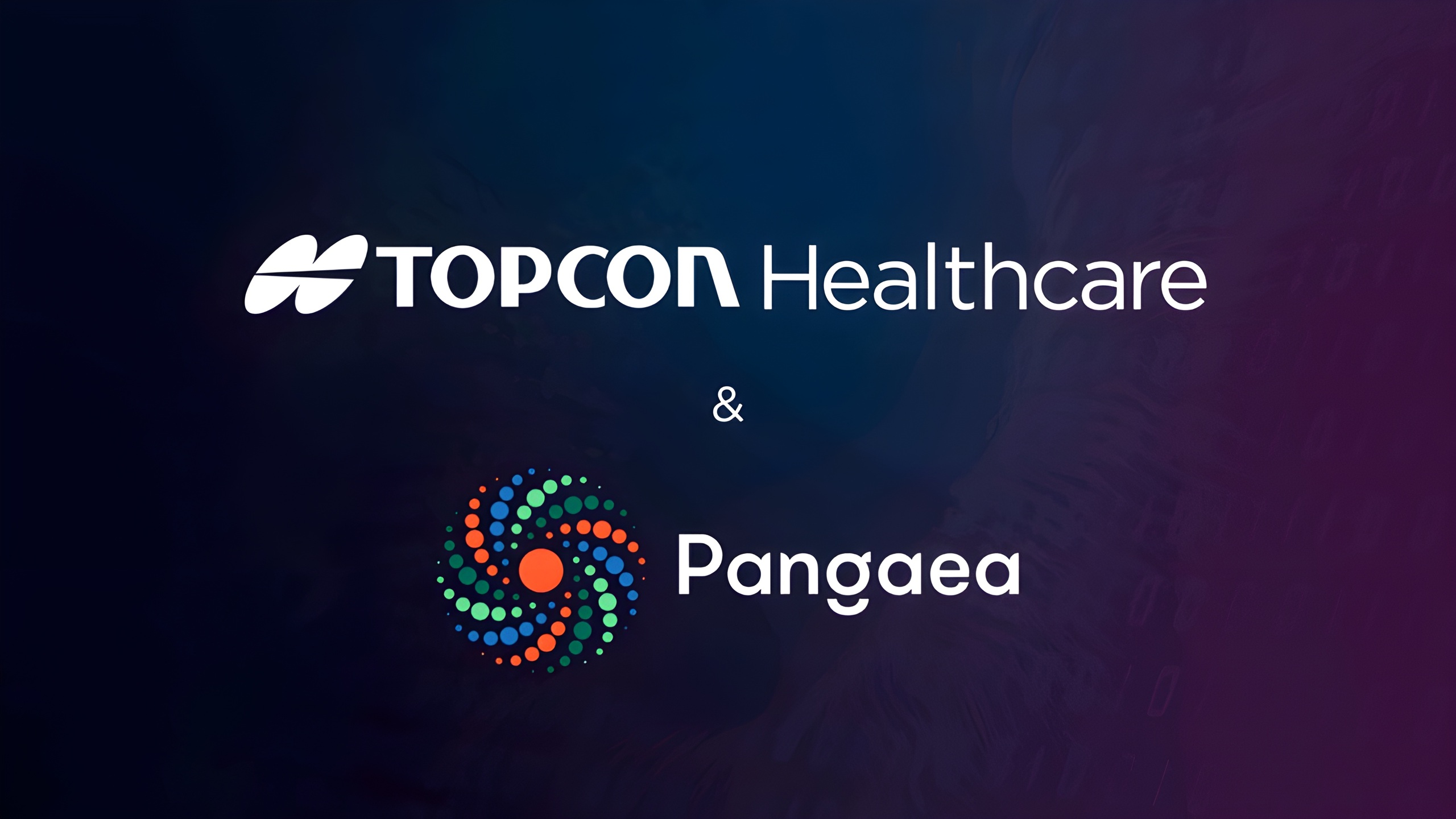 Image of Topcon's logo and pangaea logo