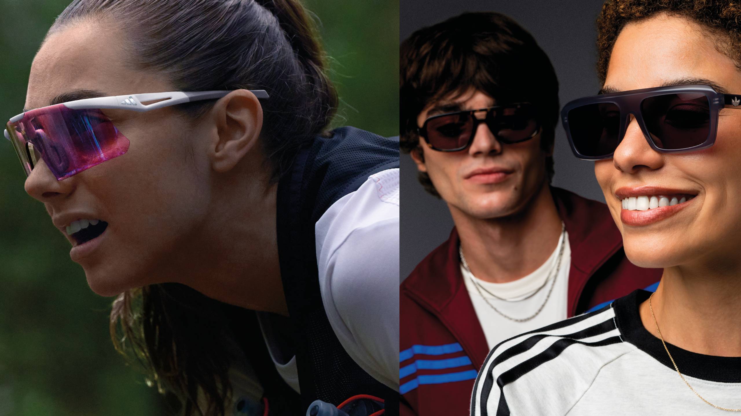 image principale de l'article : Image de différents modèles portant des lunettes adidas