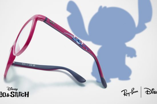 Image principale de l'article : Image de la monture ray-ban avec la silhouette de Stitch