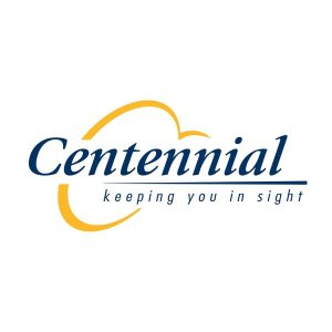 Centennial Optical Ltd. logo with the tagline 'keeping you in sight'