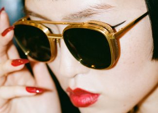 Main article image: image of a woman wearing Linda Farrow's sunglasses