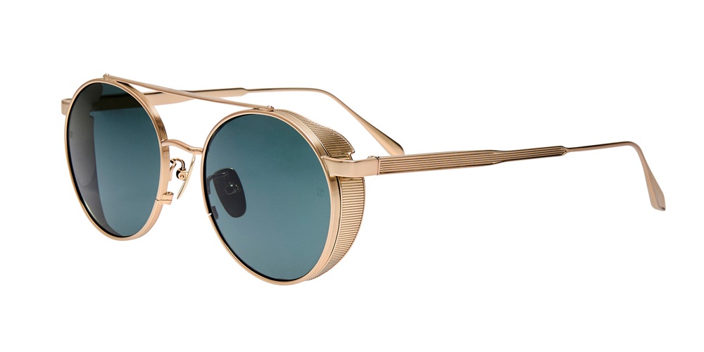 Image of sunwear model: LINDA FARROW CONOR - LIGHT GOLD DEEP GREEN 