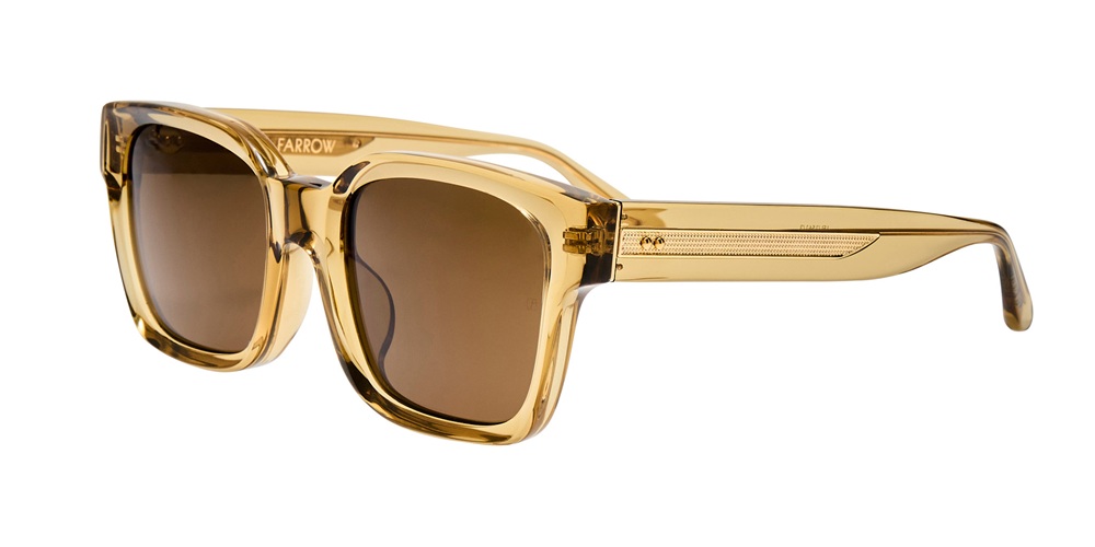 Image of sunwear model: LINDA FARROW NATHAN - KHAKI LIGHT GOLD KHAKI
