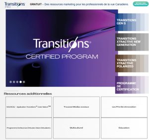 Image : 2e Apercu du nouveau siteweb de Transitions