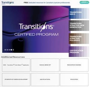 2nd Screenshot of Transitions' New Website