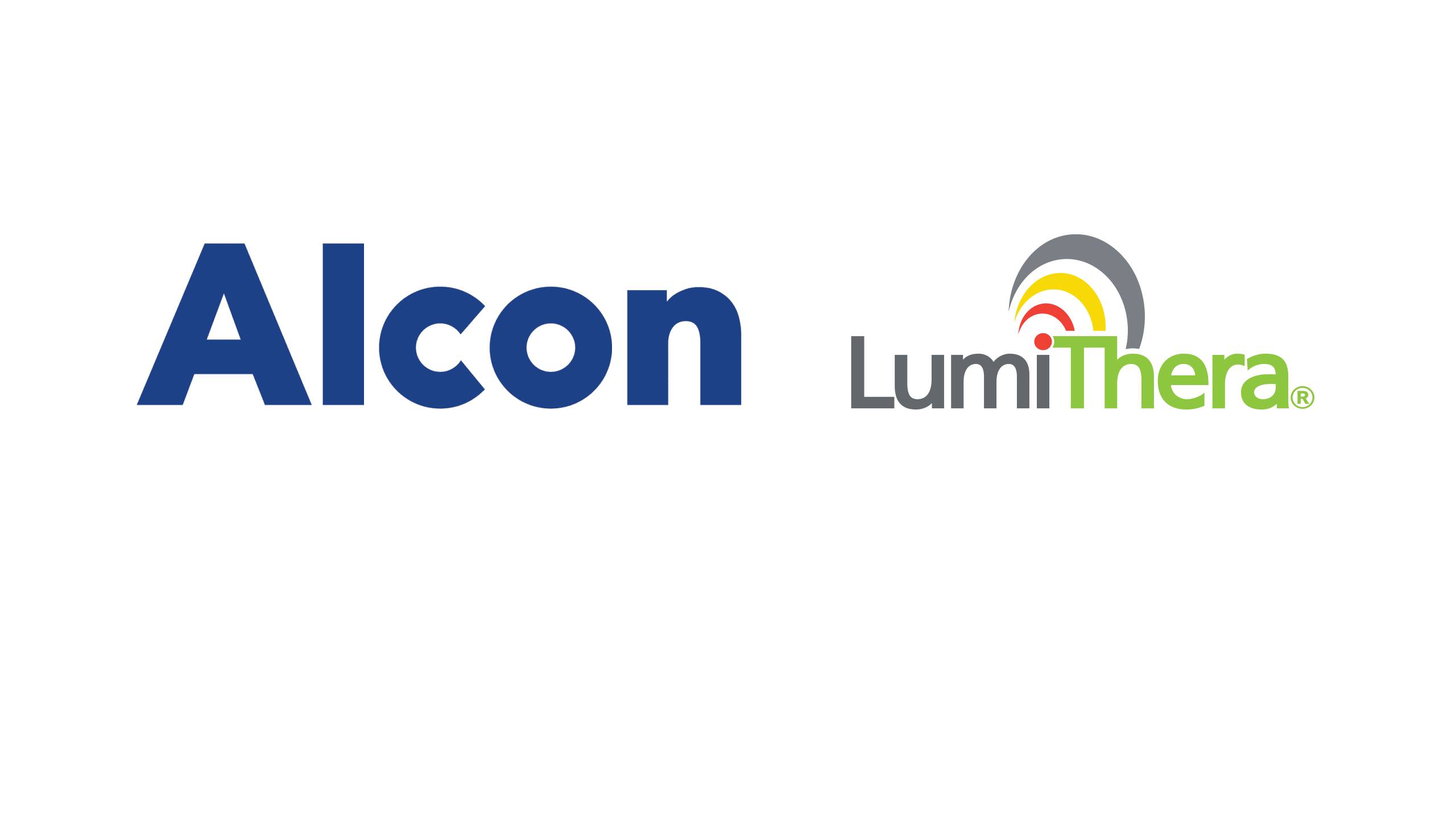 Logos de Alcon et Lumithera