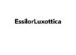Logo de l'entreprise EssilorLuxottica en texte noir sur un fond gris clair.