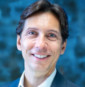Portrait of Samy Lauriette, newly appointed Vice President of Strategic Marketing for North America at HOYA Vision Care.