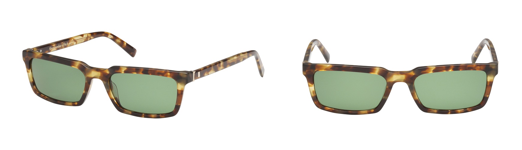 Tortoiseshell Abercrombie & Fitch sunglasses with green lenses model AF00039.