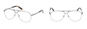 Lunettes optiques Abercrombie & Fitch style aviateur en métal modèle AF50040.