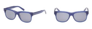 Lunettes de soleil Abercrombie & Fitch bleues à verres gris modèle AK00004.