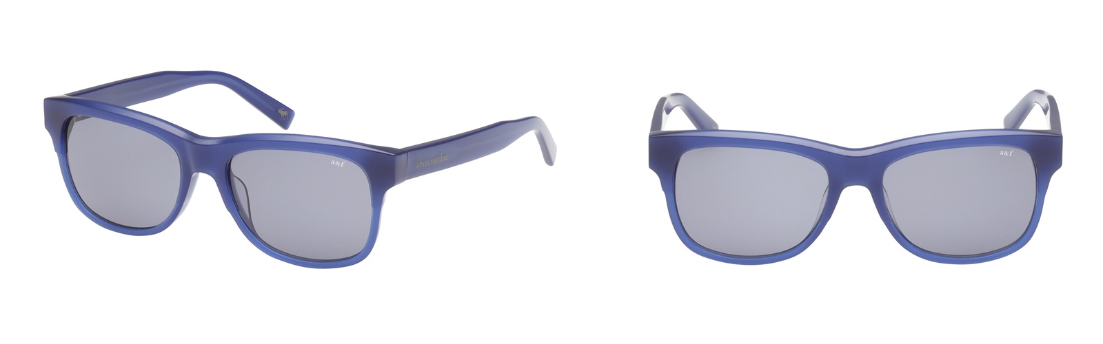 Lunettes de soleil Abercrombie & Fitch bleues à verres gris modèle AK00004.