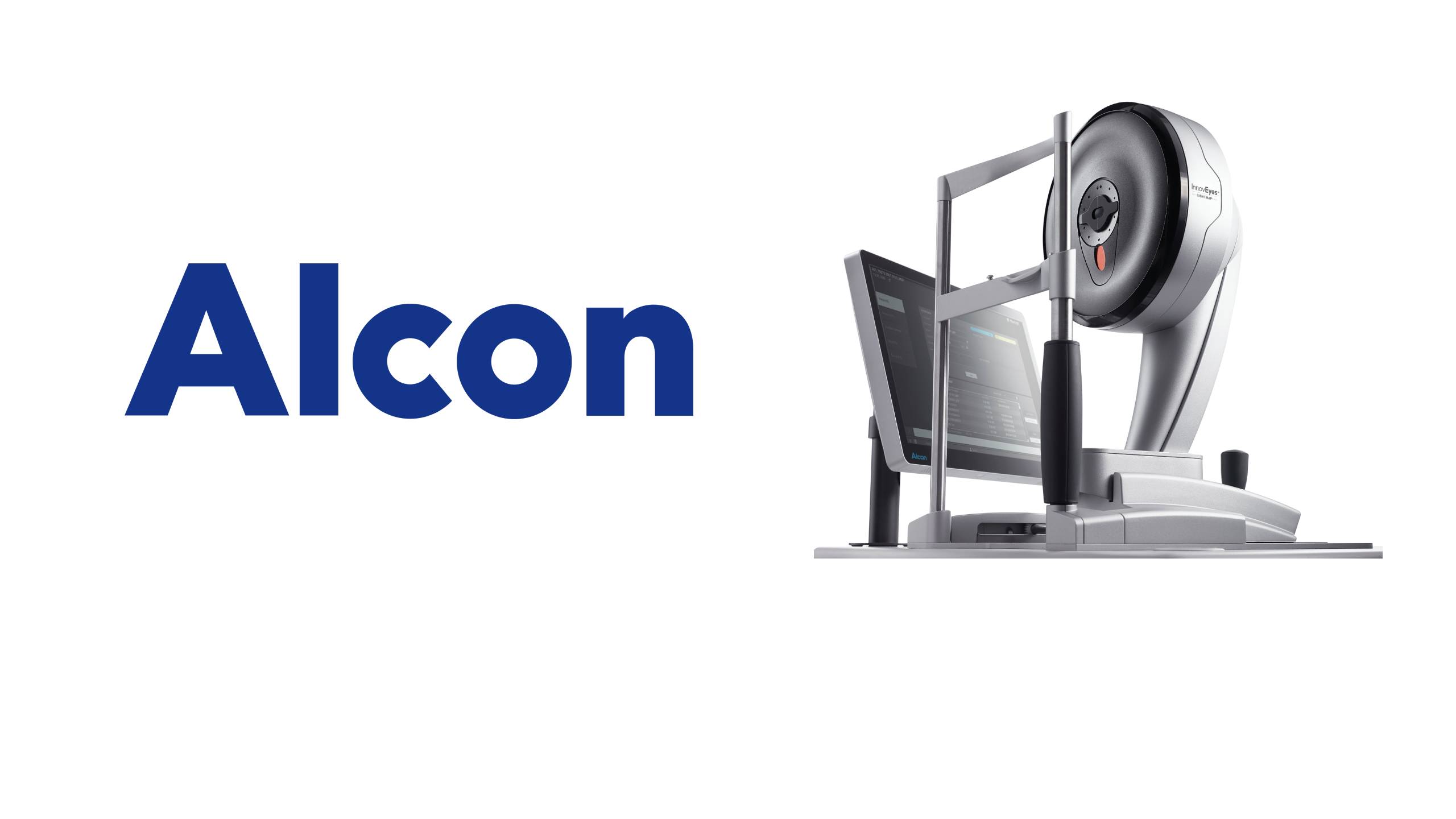 Logo Alcon avec système laser excimer WaveLight EX500 - équipement chirurgical LASIK avancé intégrant la nouvelle technologie de traitement personnalisé wavelight plus de l'entreprise