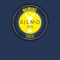 SILMO d'Or 2025 nominee badge featuring a circular yellow logo with white glasses icon and trophy symbol on a dark blue background. Text reads 'NOMINEE' at the top and '2025' at the bottom in yellow lettering
