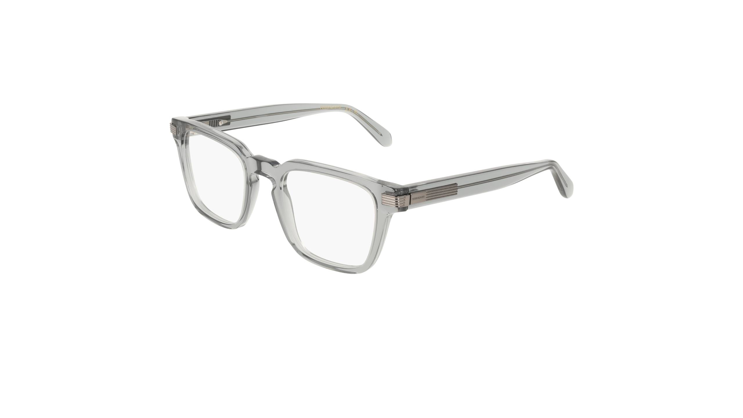 Monture optique SF3041E transparente grise avec détail prismatique aux branches
