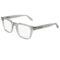 SF3041E optical frame in transparent grey with prismatic temple detail
