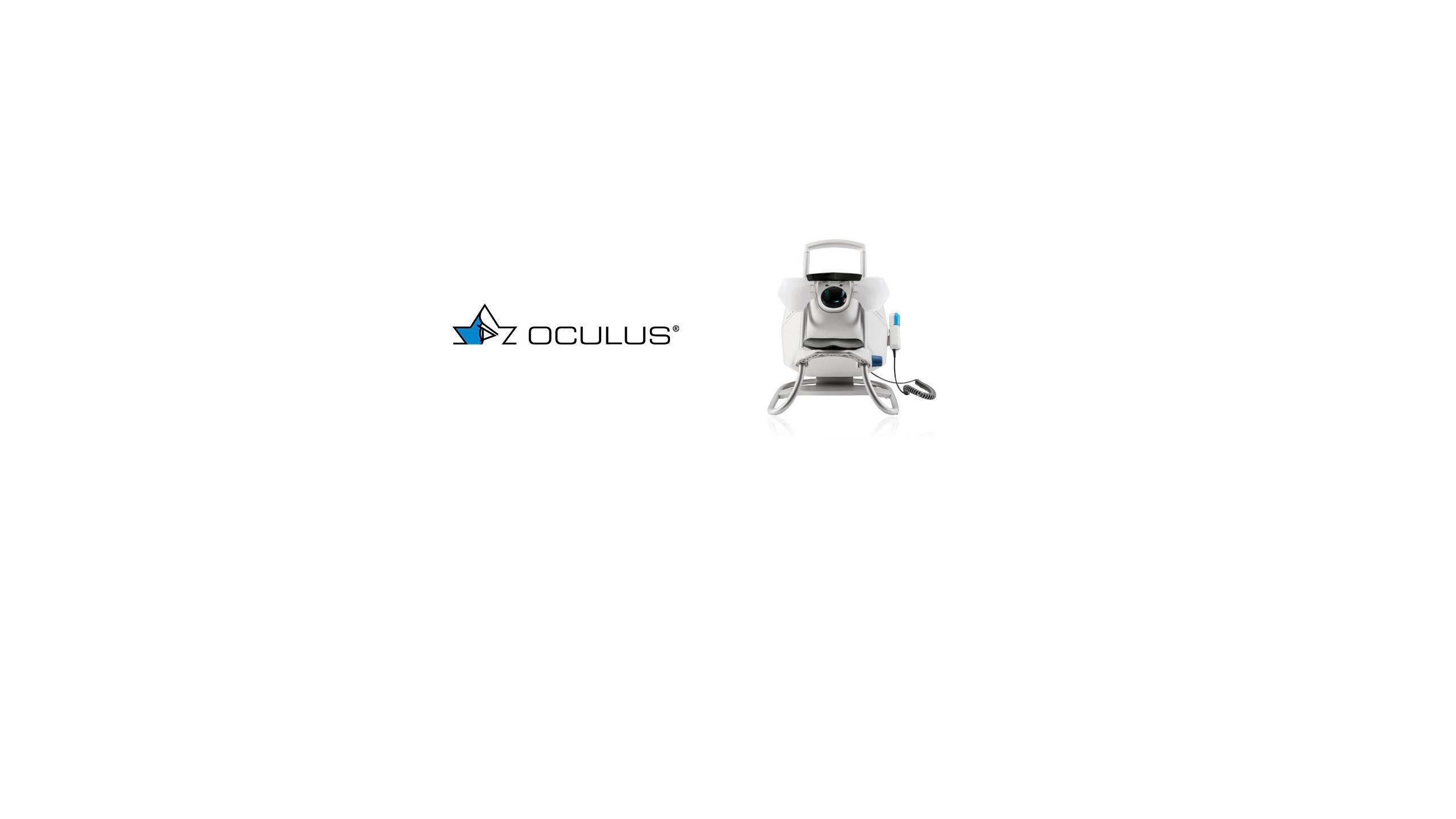 OCULUS Smartfield automated perimetry device with company logo on white background