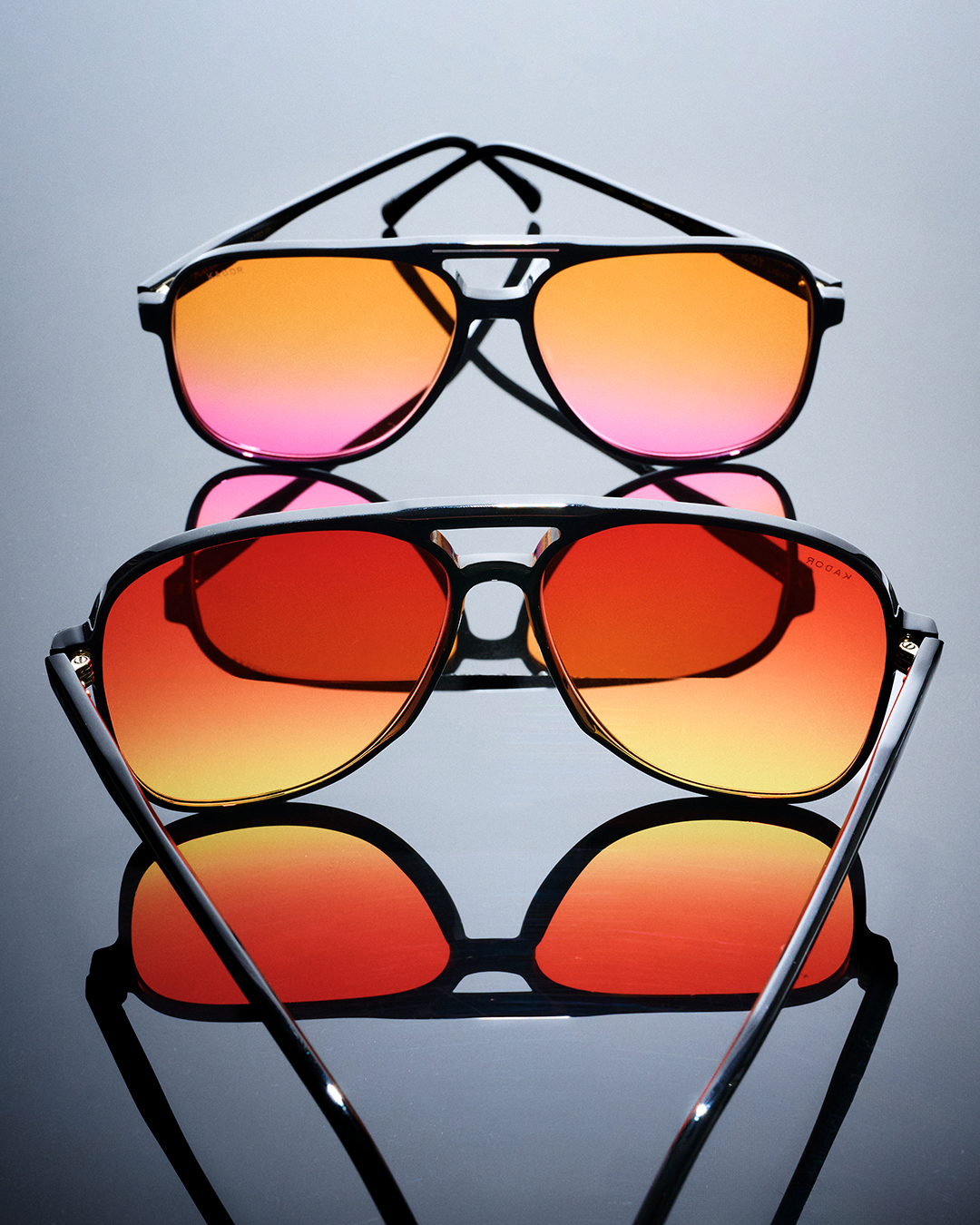 Kador Big Monza aviator sunglasses collection with gradient lenses