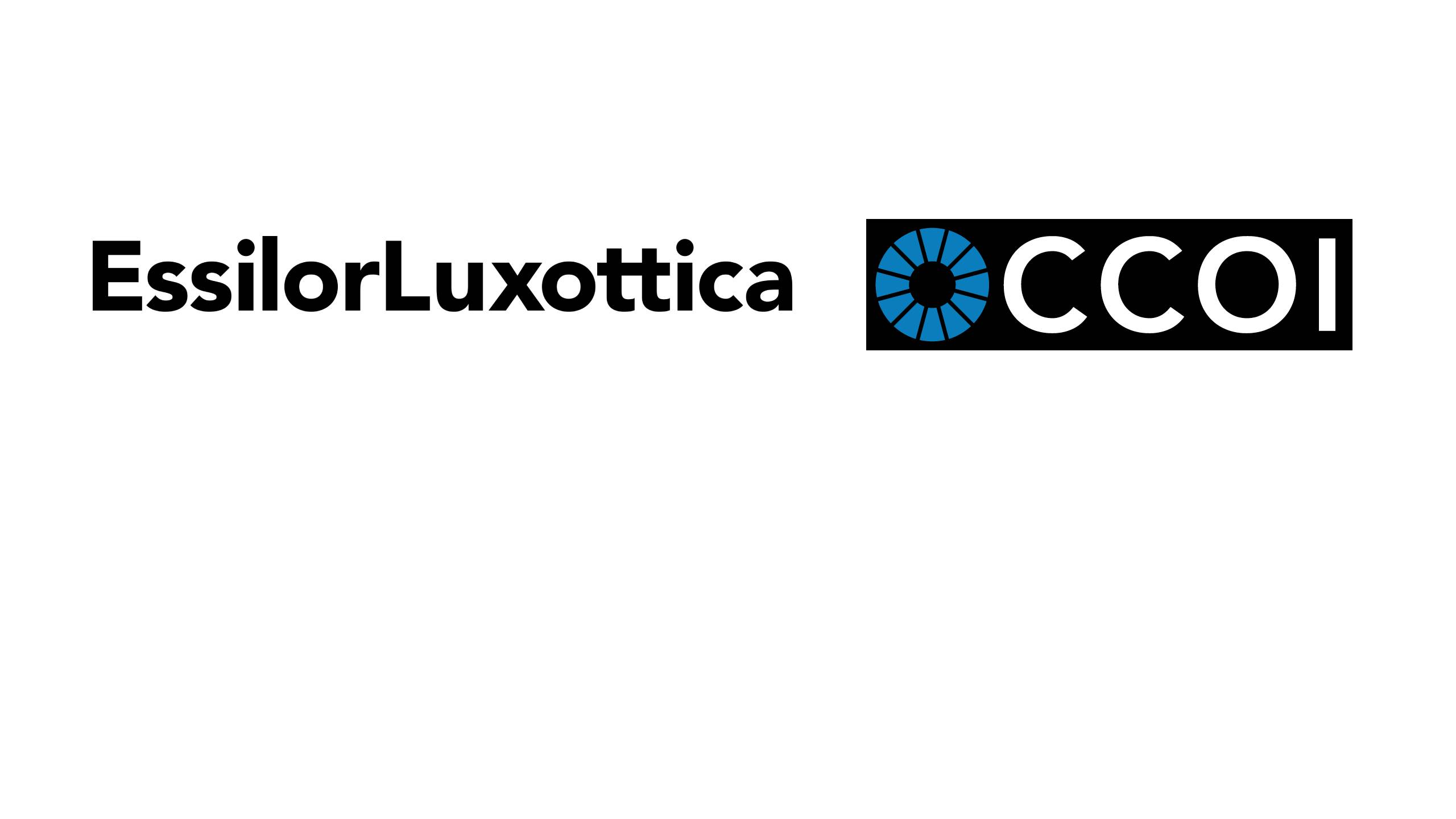 EssilorLuxottica and the Collaborative Community on Ophthalmic Innovation logos