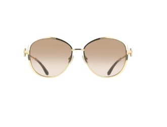 Ferragamo SF333SR gold sunglasses front view