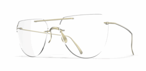 Lunettes Blackfin Aero Loop Infinity en titane vue de profil