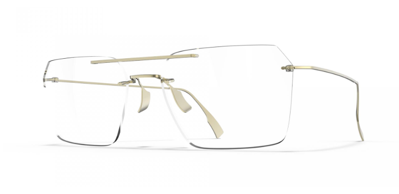 Lunettes Blackfin Aero Loop Infinity en titane vue trois-quarts