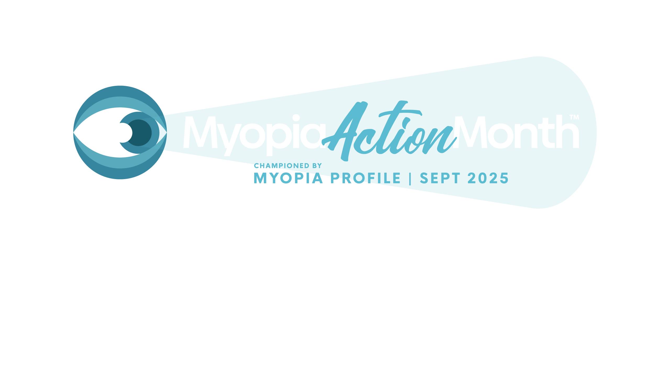 Logo du Mois d'Action Myopie - Organisé par Myopia Profile, septembre 2025