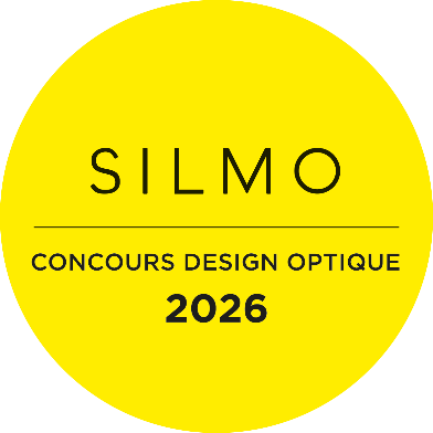 Logo du Concours Design Optique SILMO 2026 sur cercle jaune