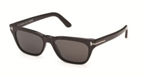 TOM FORD Penn FT1362 sunglasses in black with grey lenses and rose gold T logo