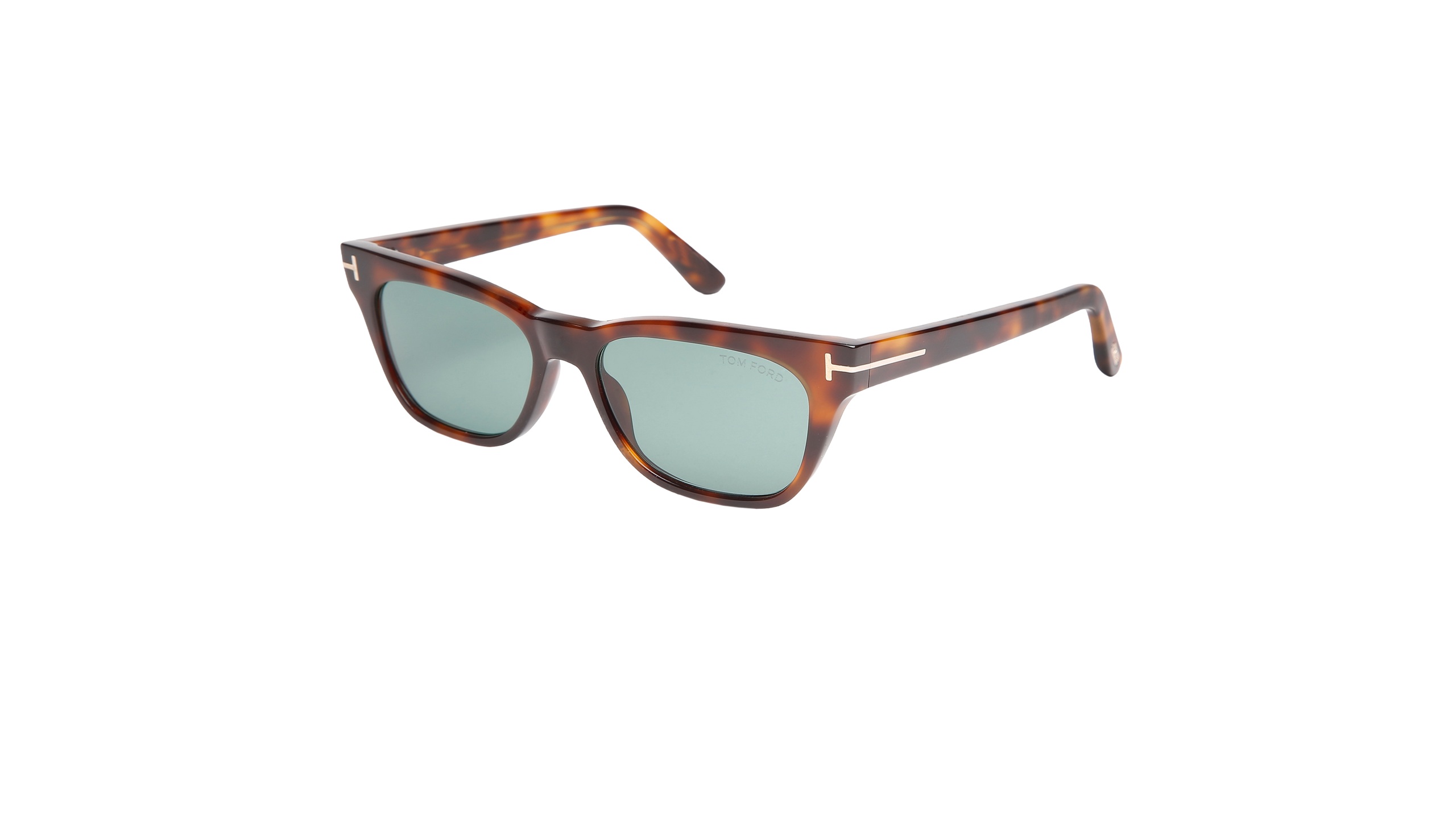 Lunettes de soleil TOM FORD Penn FT1362 en écaille havane avec verres bleu-vert