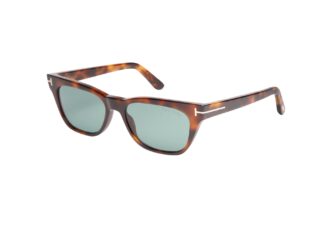 TOM FORD Penn FT1362 sunglasses in tortoiseshell havana with blue-green lenses