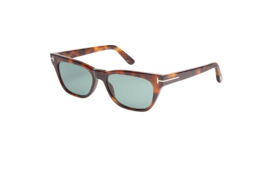 TOM FORD Penn FT1362 sunglasses in tortoiseshell havana with blue-green lenses