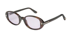 TOM FORD Iggy FT1364 oval sunglasses in tortoiseshell with purple gradient lenses