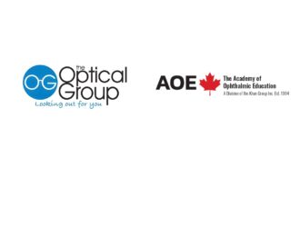 The Optical Group and Academy of Ophthalmic Education logos