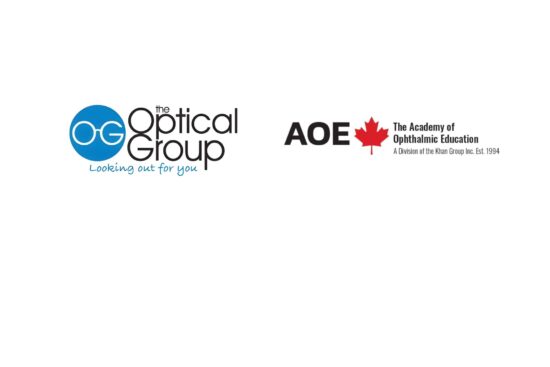The Optical Group and Academy of Ophthalmic Education logos