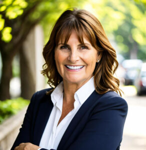 Professional portrait of Victoria Hallberg, Senior Vice President of Sales at Zyloware and Kenmark Eyewear