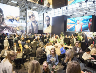 The picture shows the hustle and bustle at opti 2025.