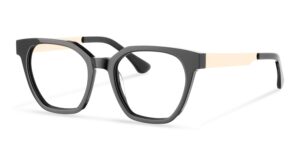 Lunettes Curly en noir avec branches beiges