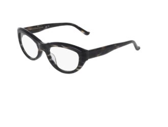 Donna Karan grey horn cat-eye optical frames