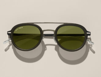MYKITA + OAMC GRUNT sunglasses in safari green with double bridge