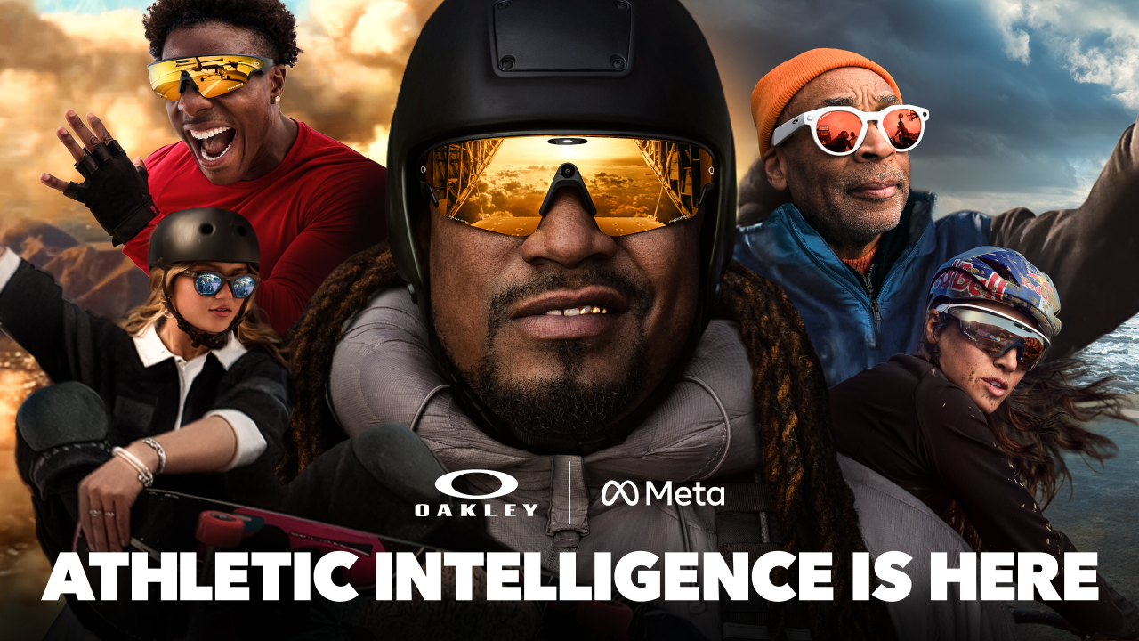 Oakley Meta Athletic Intelligence campaign featuring Marshawn Lynch, IShowSpeed, Spike Lee, and athletes