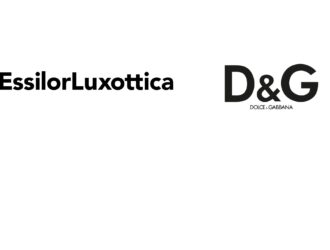 EssilorLuxottica and Dolce&Gabbana logos side by side on a white background