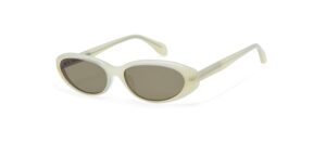 AUREL sunglasses in ivory acetate with brown lenses — GIGI STUDIOS Portrait Series