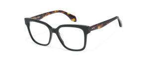 INARA optical frame in black and tortoiseshell acetate — GIGI STUDIOS Portrait Series