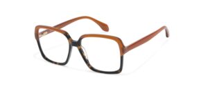 ELONA optical frame in tortoiseshell and cognac acetate — GIGI STUDIOS Portrait Series